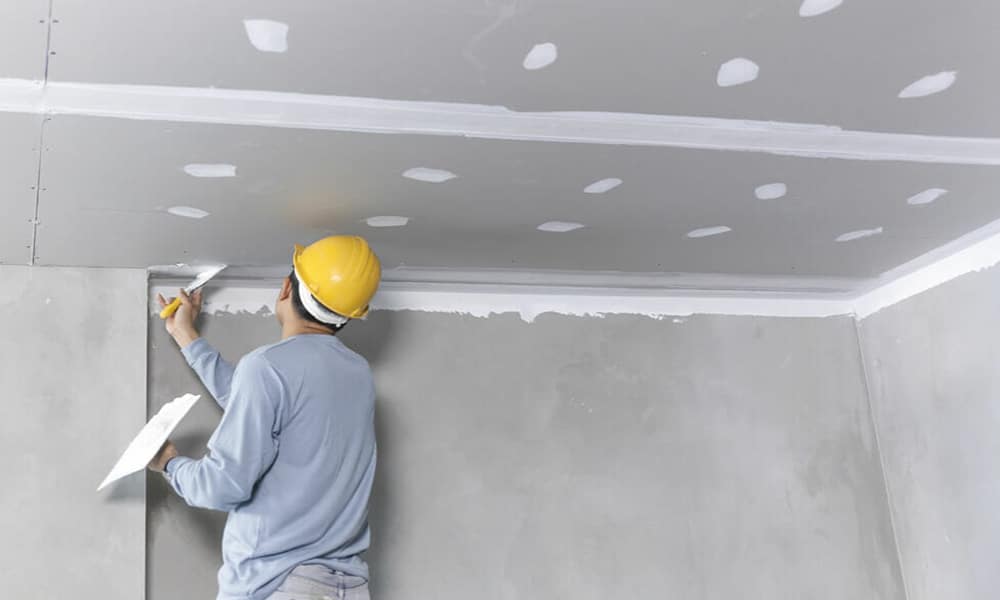 Eski Foça alçı sıva uygulaması